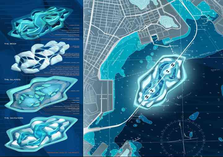 THE ATOLL BELOW THE OCEAN, MASTERPLAN FOR THE GWANGALI WATER FRONT busan_pl004