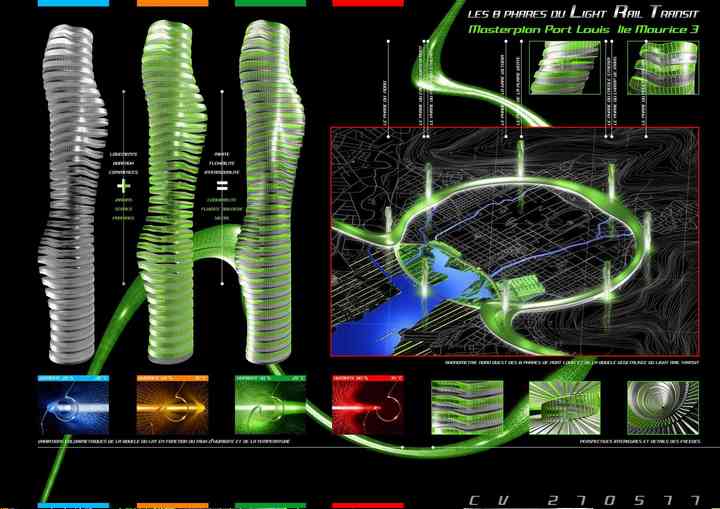 THE 8 LIGHTHOUSES OF THE LIGHT RAIL TRANSIT, MASTERPLAN mauritius_pl004