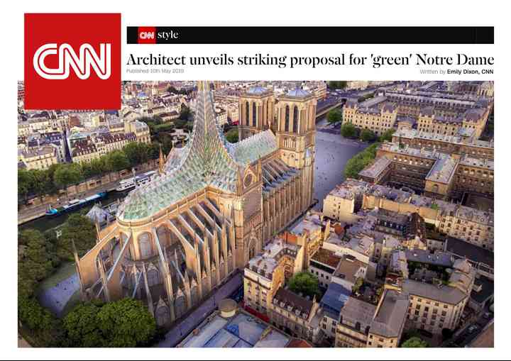 CNN,STRIKING PROPOSAL FOR "GREEN" NOTRE-DAME cnn_pl001