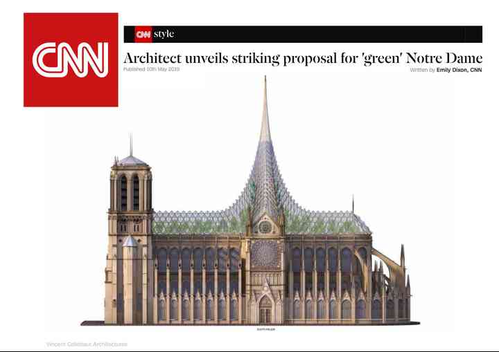 CNN,STRIKING PROPOSAL FOR "GREEN" NOTRE-DAME cnn_pl003